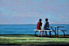 Original art for sale at UGallery.com | Still There by Benjamin Thomas | $2,300 | acrylic painting | 32' h x 48' w | thumbnail 1