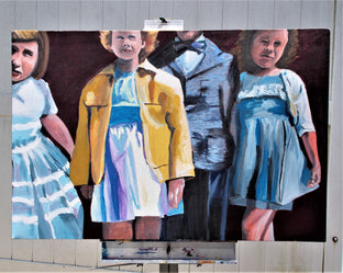 Original art for sale at UGallery.com | Tom and His Girls by Benjamin Thomas | $2,300 | acrylic painting | 32' h x 48' w | photo 3