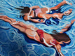 Original art for sale at UGallery.com | Water Romp by Benjamin Thomas | $3,000 | acrylic painting | 35' h x 51' w | thumbnail 4