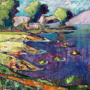 Original art for sale at UGallery.com | Berkeley Marina Boathouse by James Hartman | $920 | oil painting | 30' h x 30' w | photo 1