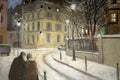 Original art for sale at UGallery.com | Soirée D'Hiver by Bertrand Girard | $2,900 | acrylic painting | 40' h x 31' w | thumbnail 4