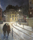 Original art for sale at UGallery.com | Soirée D'Hiver by Bertrand Girard | $2,900 | acrylic painting | 40' h x 31' w | thumbnail 1