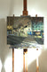 Original art for sale at UGallery.com | Un Soir d'Automne ˆ Paris by Bertrand Girard | $2,250 | acrylic painting | 21' h x 28' w | thumbnail 2