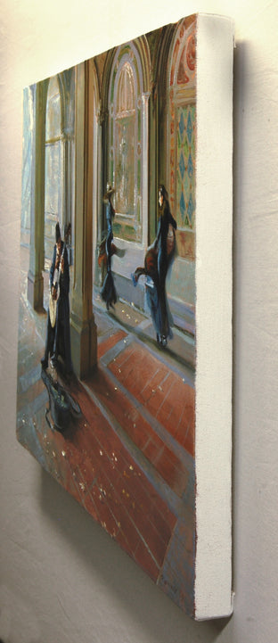 At Bethesda Terrace by Onelio Marrero |  Side View of Artwork 