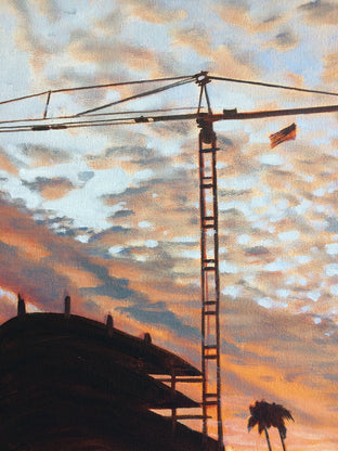 Original art for sale at UGallery.com | The Beverly Hilton by Jesse Aldana | $1,200 | oil painting | 30' h x 40' w | photo 4