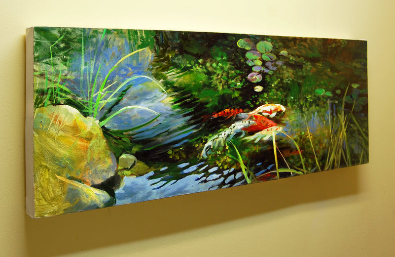 Beyond the Tall Grass by Onelio Marrero |  Side View of Artwork 