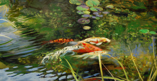 Original art for sale at UGallery.com | Beyond the Tall Grass by Onelio Marrero | $1,350 | oil painting | 14' h x 42' w | thumbnail 3