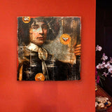 Original art for sale at UGallery.com | Big Bad Bee Lover by Darlene McElroy | $575 | mixed media artwork | 12' h x 12' w | thumbnail 3