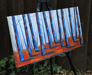 Redwood Forest by Lisa Elley |  Side View of Artwork 