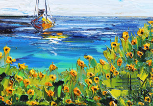 Sailing in Monterey by Lisa Elley |   Closeup View of Artwork 