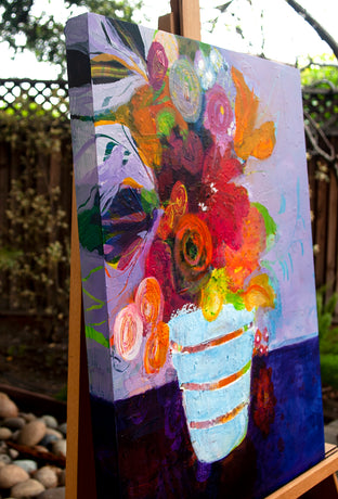 Original art for sale at UGallery.com | Bijou by Ruth-Anne Siegel | $800 | mixed media artwork | 24' h x 18' w | photo 2