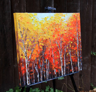 Breath of Autumn by Lisa Elley |  Side View of Artwork 