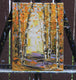Original art for sale at UGallery.com | Fall in to Autumn by Lisa Elley | $300 | oil painting | 12' h x 9' w | thumbnail 2