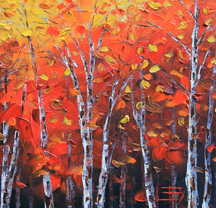 Breath of Autumn by Lisa Elley |   Closeup View of Artwork 