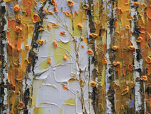 Original art for sale at UGallery.com | Fall in to Autumn by Lisa Elley | $300 | oil painting | 12' h x 9' w | thumbnail 4
