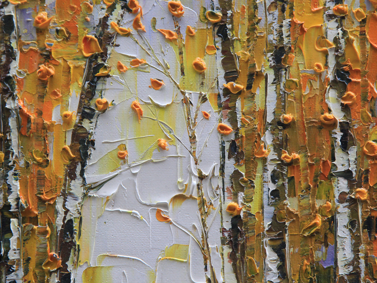 Fall in to Autumn by Lisa Elley |  Closeup View of Artwork 