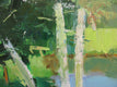 Original art for sale at UGallery.com | Birches, Vermont by Janet Dyer | $750 | acrylic painting | 16' h x 20' w | thumbnail 4
