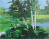 Original art for sale at UGallery.com | Birches, Vermont by Janet Dyer | $750 | acrylic painting | 16' h x 20' w | thumbnail 1