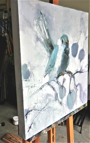 Original art for sale at UGallery.com | Birdy by Mary Pratt | $1,050 | oil painting | 20' h x 20' w | photo 1