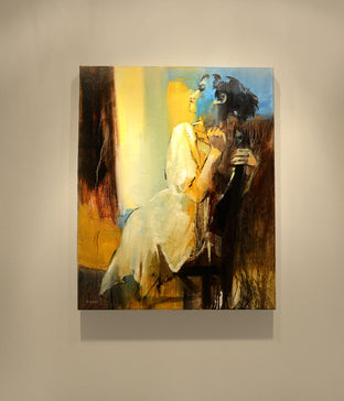Original art for sale at UGallery.com | Blissful Awareness by Gary Leonard | $2,275 | oil painting | 30' h x 24' w | photo 3