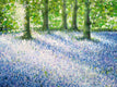Original art for sale at UGallery.com | Blue Bell Wood by Natasha Tayles | $525 | acrylic painting | 17' h x 20' w | thumbnail 4