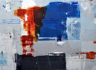 Block Party by Julie Weaverling |  Side View of Artwork 