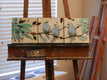 Original art for sale at UGallery.com | Blue Birds by Mary Pratt | $400 | oil painting | 8' h x 24' w | thumbnail 3