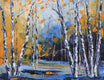 Original art for sale at UGallery.com | Autonomous Autumn by Lisa Elley | $325 | oil painting | 11' h x 14' w | thumbnail 1