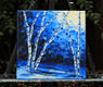 Original art for sale at UGallery.com | Blue Birches ll by Lisa Elley | $400 | oil painting | 12' h x 12' w | thumbnail 2