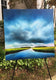 Original art for sale at UGallery.com | Blue Clouds Marsh by Nancy Hughes Miller | $1,400 | oil painting | 30' h x 30' w | thumbnail 3