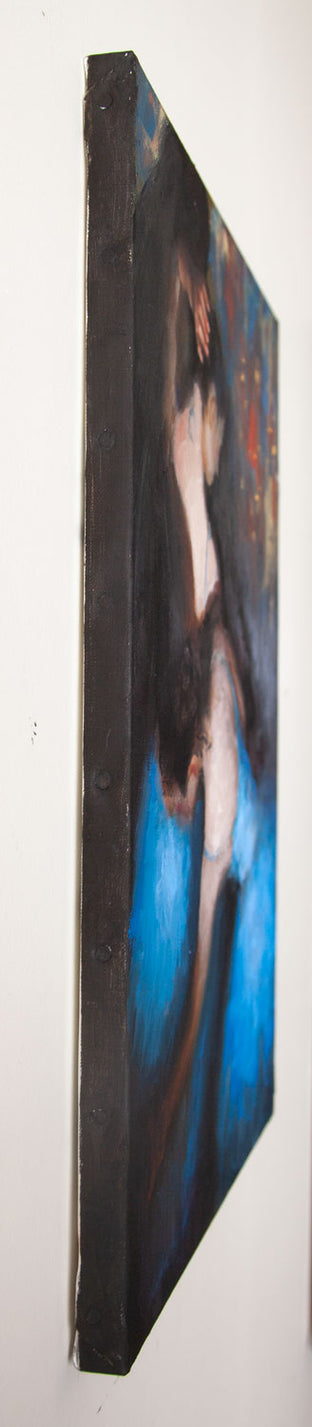Blue Dancers by John Kelly |  Side View of Artwork 