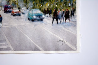 Blue Kind of Day by Judy Mudd |  Side View of Artwork 