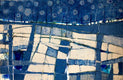 Original art for sale at UGallery.com | Blue Landscape II by Pat Forbes | $1,400 | acrylic painting | 24' h x 36' w | thumbnail 1