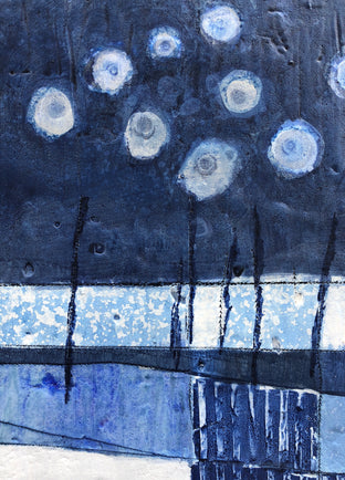 Blue Landscape III by Pat Forbes |   Closeup View of Artwork 