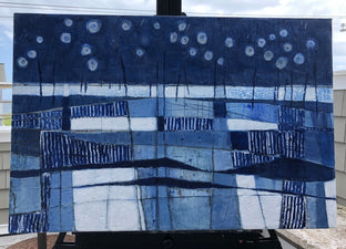 Blue Landscape III by Pat Forbes |  Context View of Artwork 