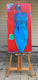 Original art for sale at UGallery.com | Blue Mermaid by Robin Okun | $2,000 | acrylic painting | 48' h x 24' w | thumbnail 3