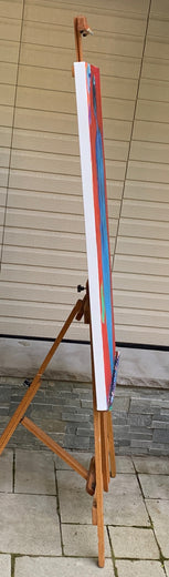 Blue Mermaid by Robin Okun |  Side View of Artwork 