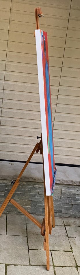 Blue Mermaid by Robin Okun |  Side View of Artwork 