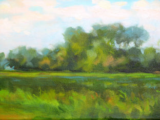 Original art for sale at UGallery.com | Blue Skies Smiling by Suzanne Massion | $1,225 | oil painting | 24' h x 36' w | photo 4