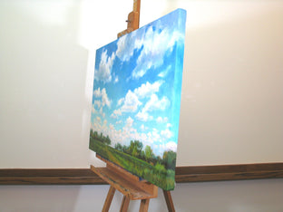 Original art for sale at UGallery.com | Blue Skies Smiling by Suzanne Massion | $1,225 | oil painting | 24' h x 36' w | photo 2