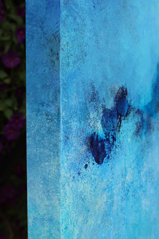 Blue Timbre by Karen Hansen |  Side View of Artwork 