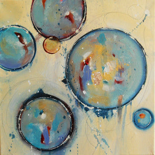 Original art for sale at UGallery.com | Blue Tuesday by Cynthia Ligeros | $475 | oil painting | 12' h x 12' w | photo 1