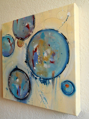 Original art for sale at UGallery.com | Blue Tuesday by Cynthia Ligeros | $475 | oil painting | 12' h x 12' w | photo 3