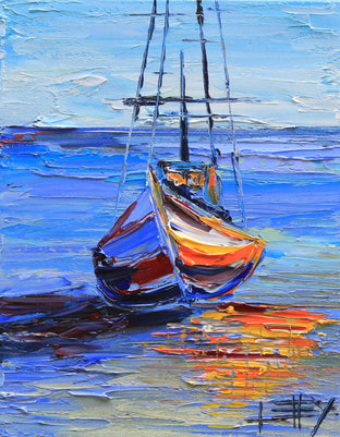 Original art for sale at UGallery.com | Time Standing Still by Lisa Elley | $350 | oil painting | 10' h x 8' w | photo 1
