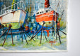 Original art for sale at UGallery.com | Boatyard Buddies 2 by Judy Mudd | $575 | watercolor painting | 15' h x 9' w | thumbnail 2