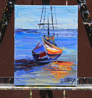 Original art for sale at UGallery.com | Time Standing Still by Lisa Elley | $350 | oil painting | 10' h x 8' w | photo 3