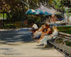 Original art for sale at UGallery.com | Breaktime in Central Park by Onelio Marrero | $450 | oil painting | 8' h x 10' w | thumbnail 1