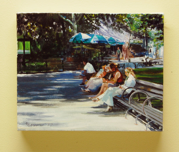 Breaktime in Central Park by Onelio Marrero |  Context View of Artwork 