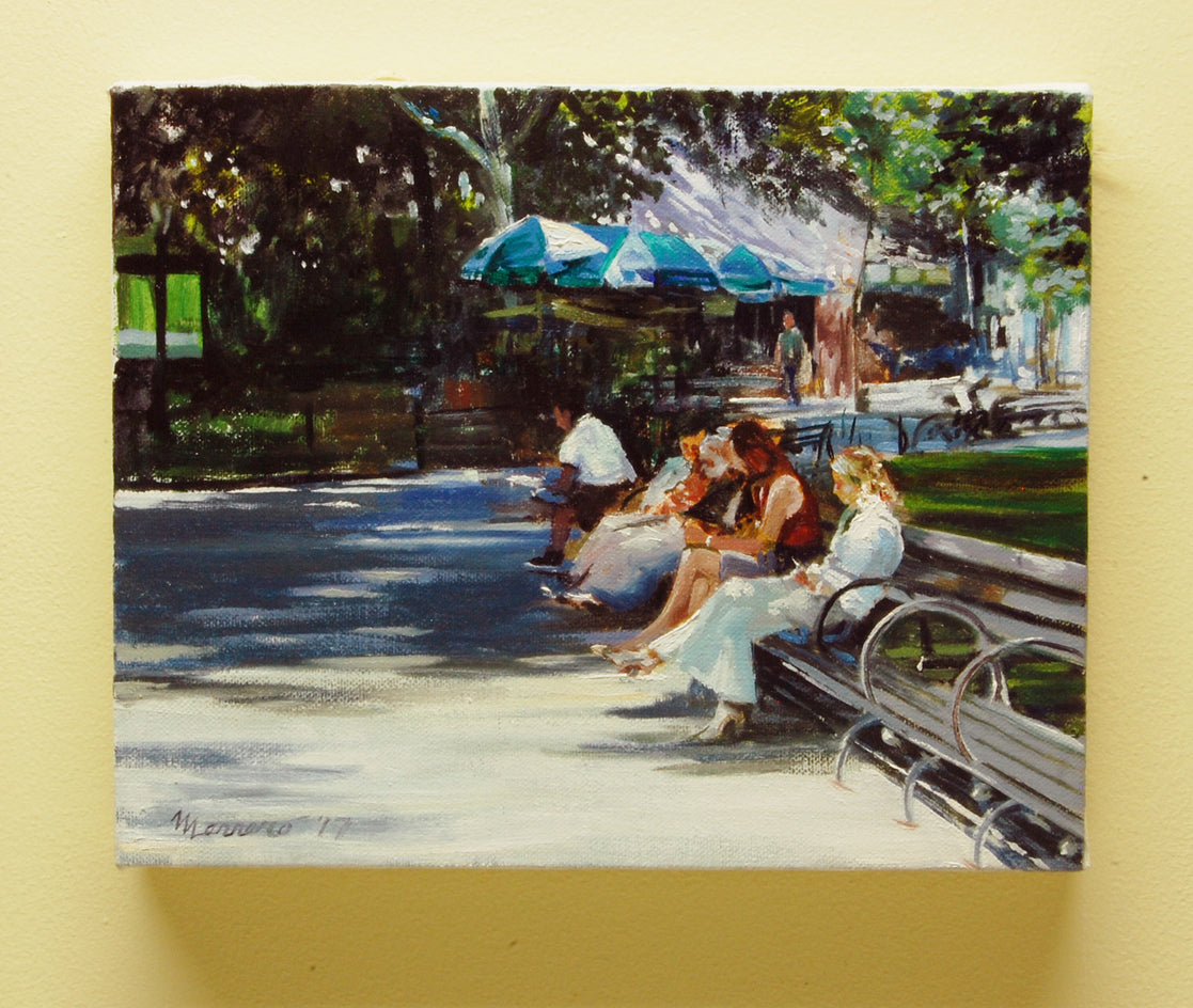 Breaktime in Central Park by Onelio Marrero |  Context View of Artwork 