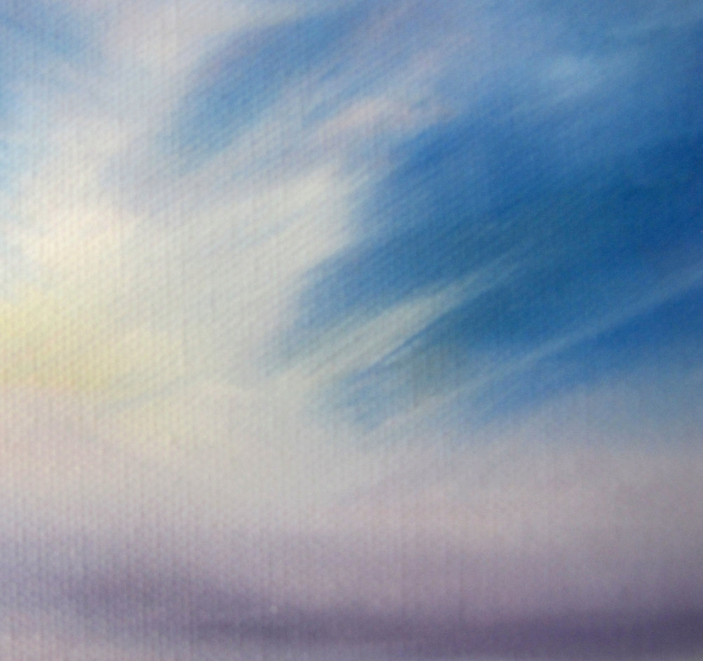 Breezy Beach Walk by Nancy Hughes Miller |  Closeup View of Artwork 